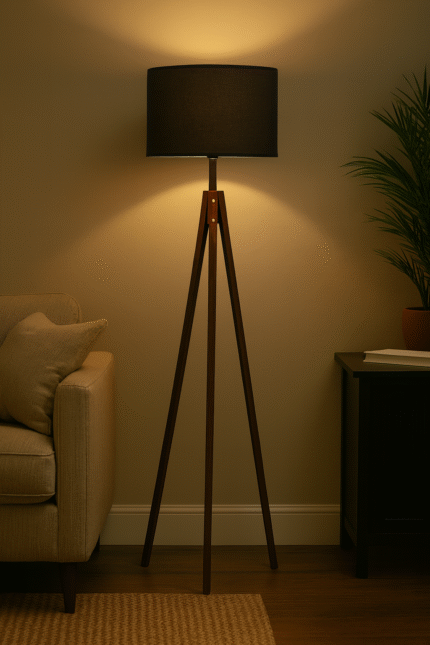 Brown Figured Floor Tripod