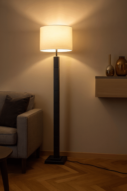 Standard Wooden Floor Lamp