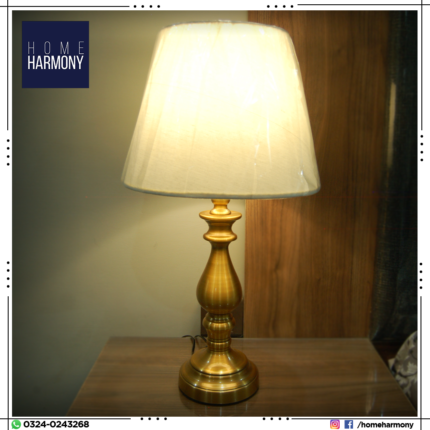 Metal Lamp Golden (Pair)
