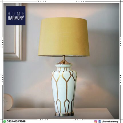 Goldin Lines Porcelain Large Lamp (Pair)