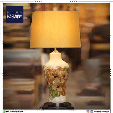 Floral Porcelain Large Table Lamp (Pair)
