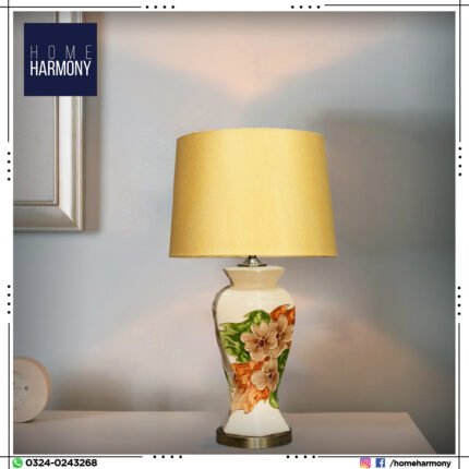 Floral Twister Large Porcelain Lamp (Pair)