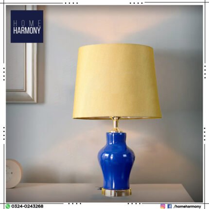 Small Blue Porcelain Table Lamp (Pair)