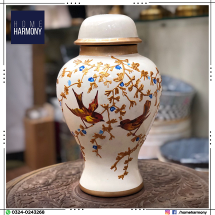Golden Winged Serenity Vase (Pair)