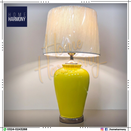 Lemon Ceramic Table Lamp (Pair)