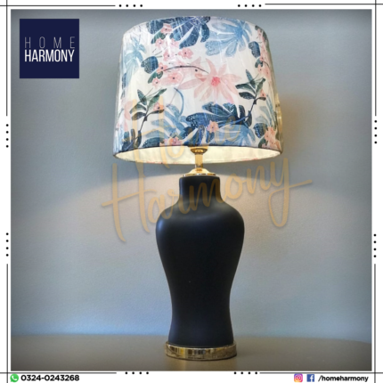Tropical Shade Black Table Lamp (Pair)
