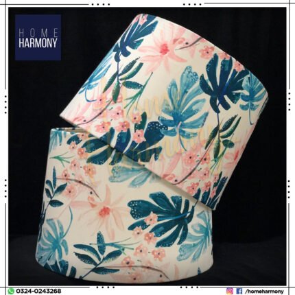 Tropical Blossom Lamp Shades (Pair)