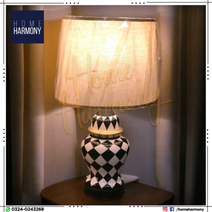 Velvet Chess Table Lamp (Pair)